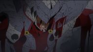 Tatsumi brutally dies during the final battle (Image Source: White Fox C-Station)